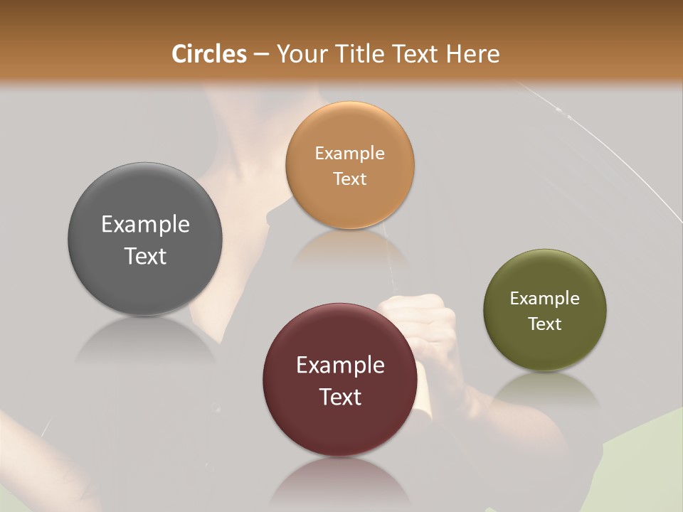 Model Attractive Portrait PowerPoint Template