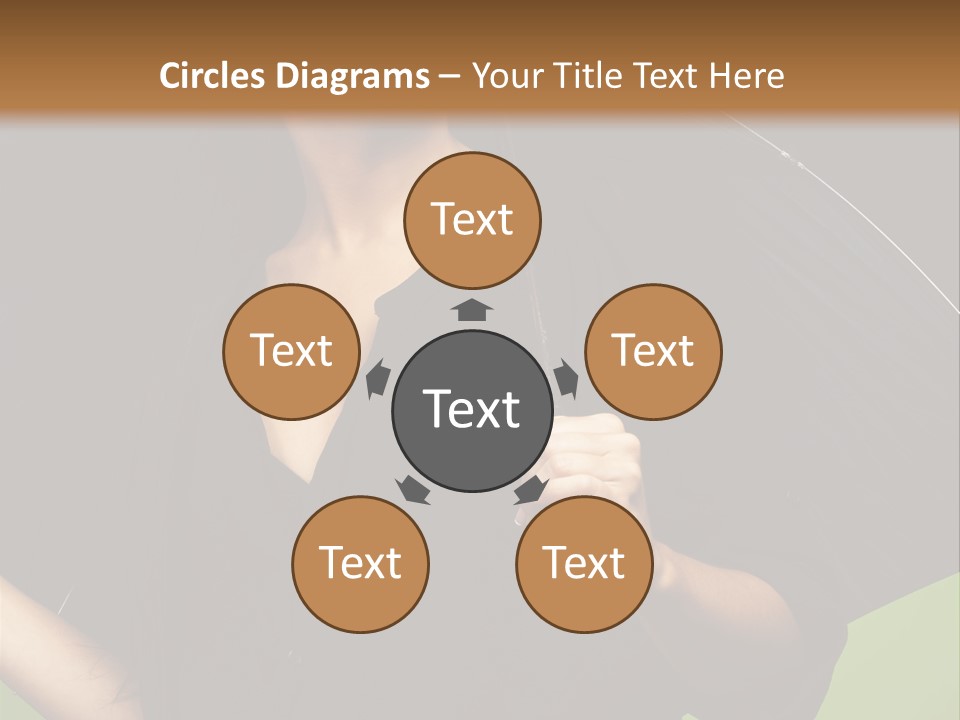 Model Attractive Portrait PowerPoint Template