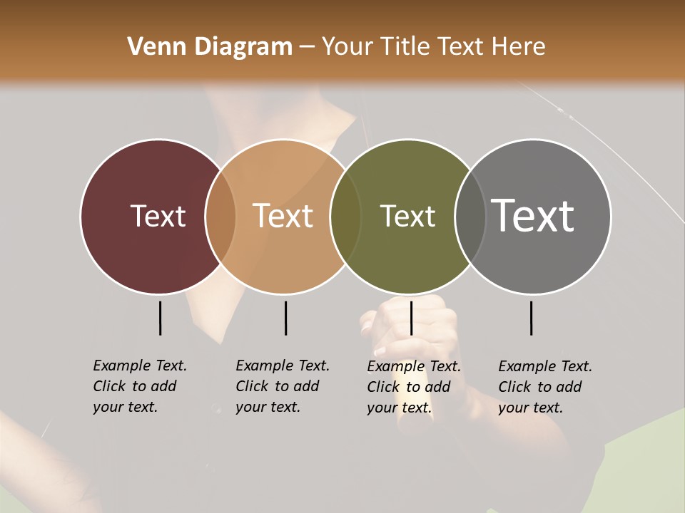 Model Attractive Portrait PowerPoint Template