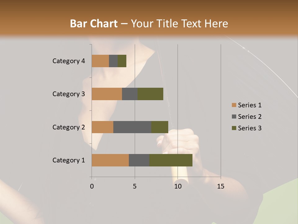 Model Attractive Portrait PowerPoint Template