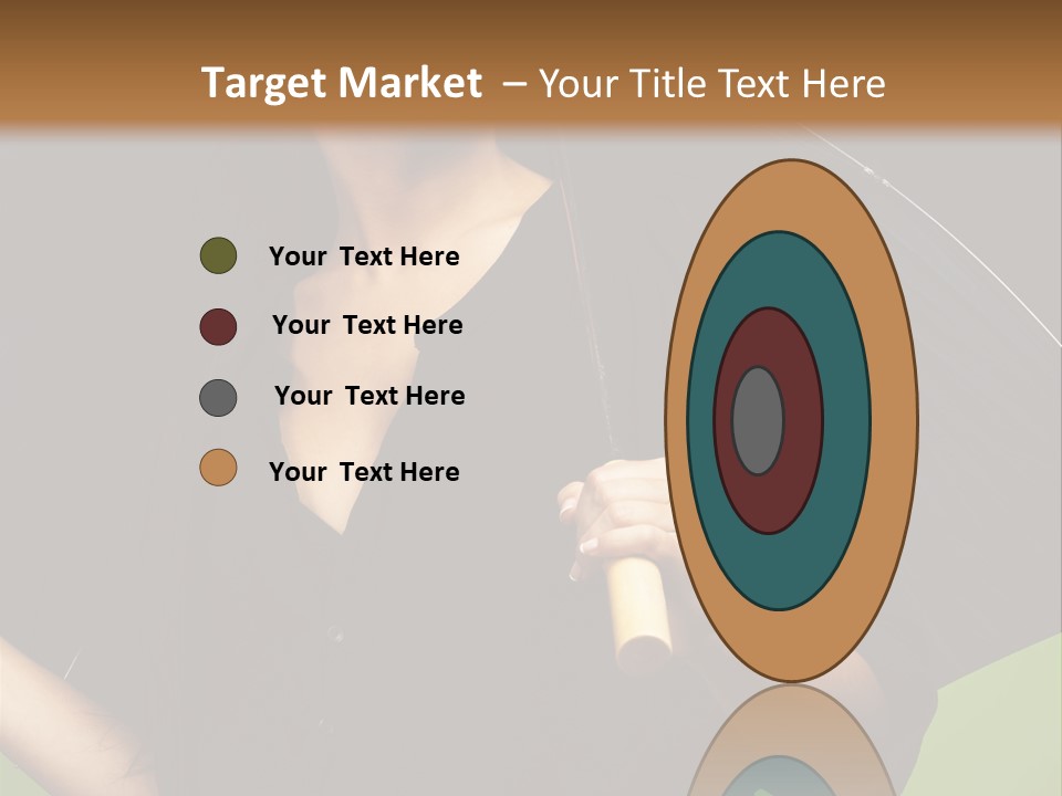 Model Attractive Portrait PowerPoint Template