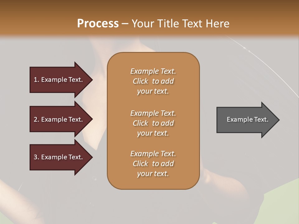 Model Attractive Portrait PowerPoint Template