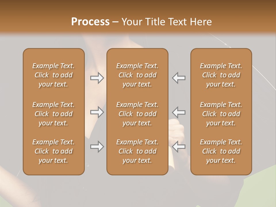 Model Attractive Portrait PowerPoint Template