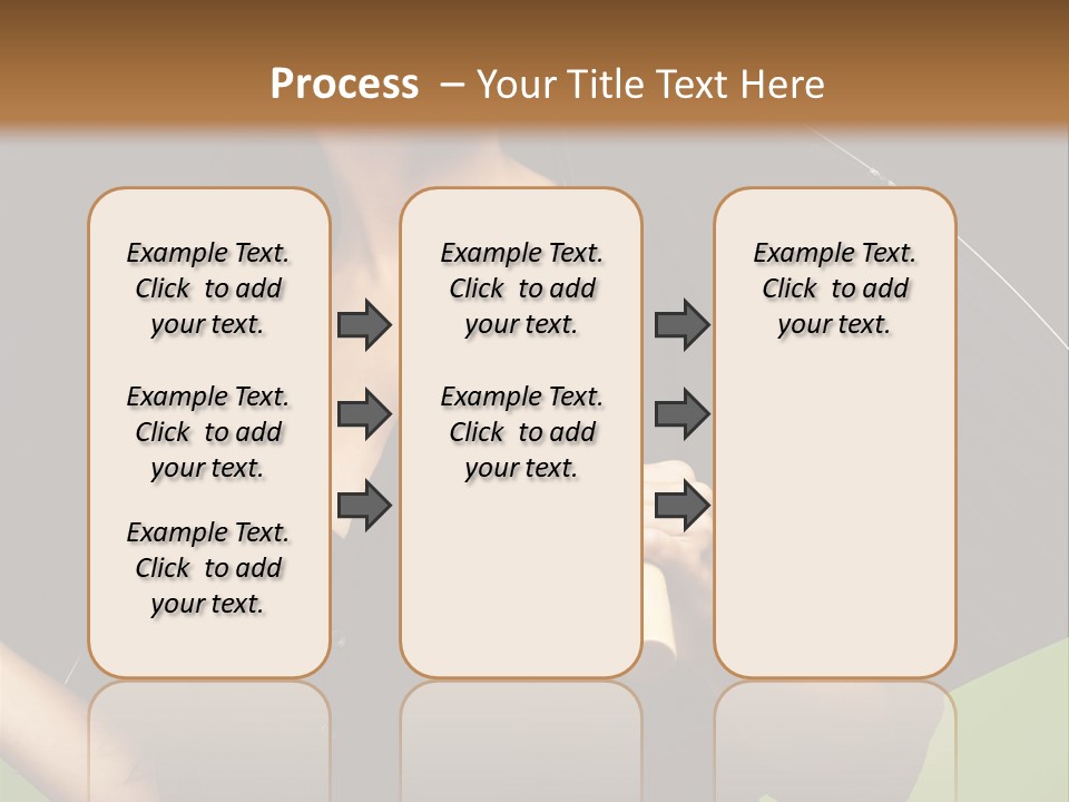 Model Attractive Portrait PowerPoint Template