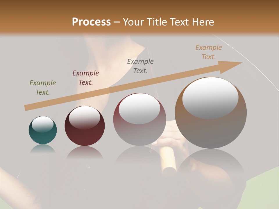 Model Attractive Portrait PowerPoint Template