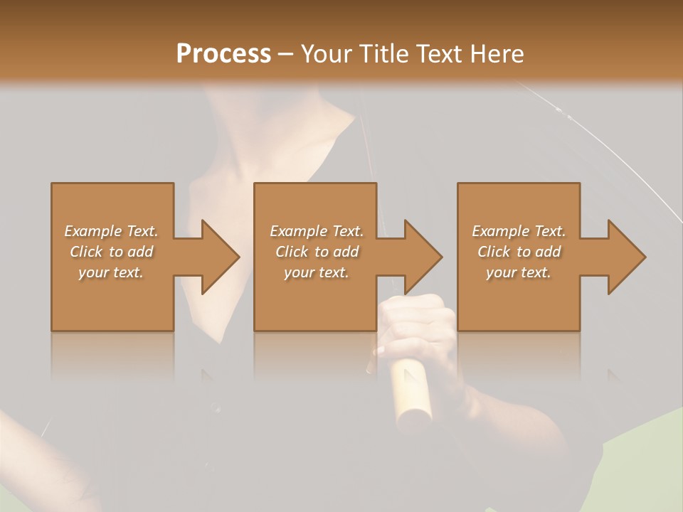 Model Attractive Portrait PowerPoint Template