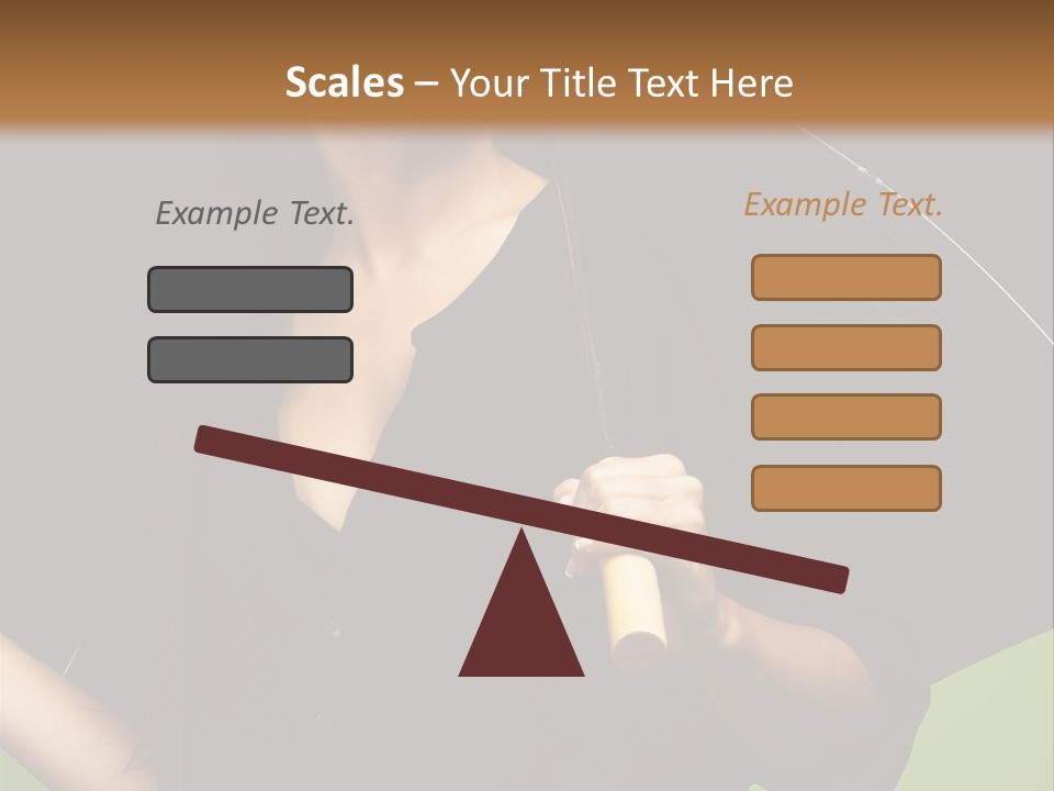 Model Attractive Portrait PowerPoint Template