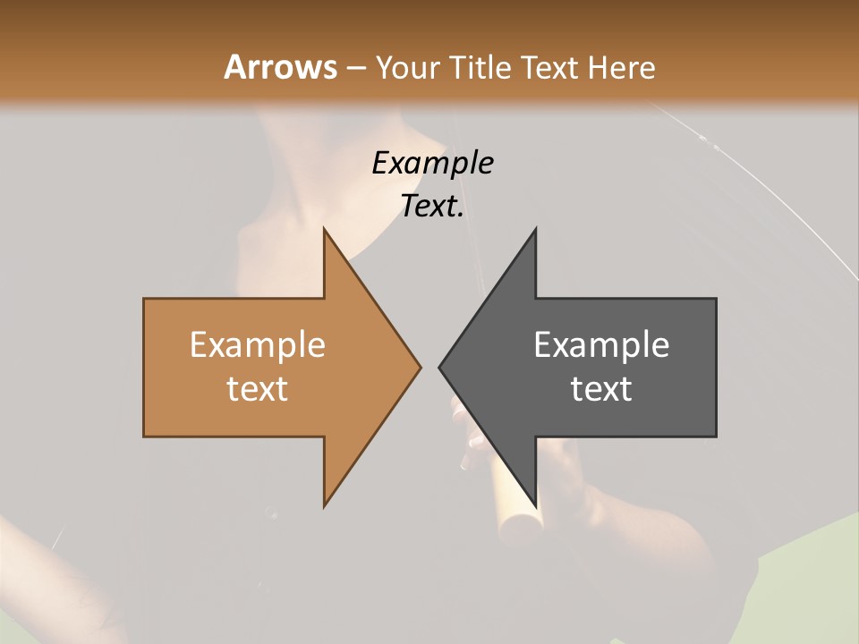 Model Attractive Portrait PowerPoint Template