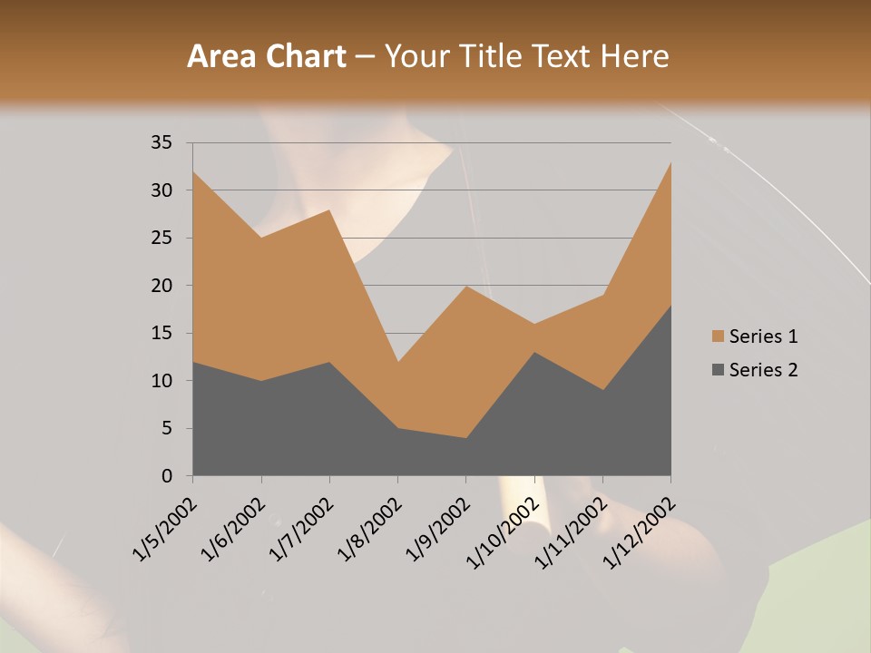 Model Attractive Portrait PowerPoint Template