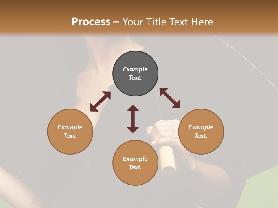 Model Attractive Portrait PowerPoint Template