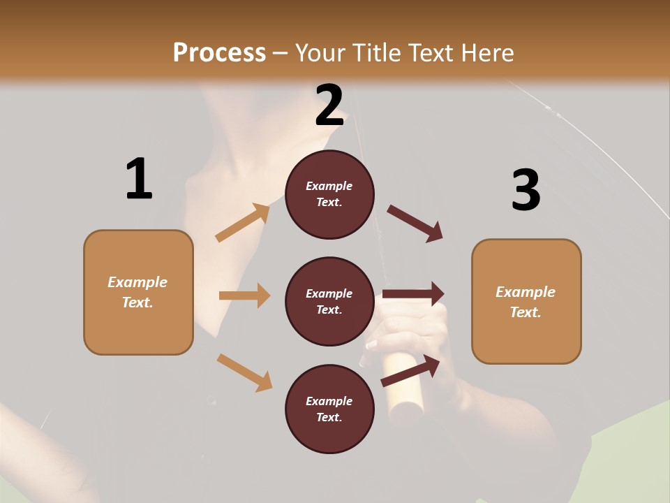 Model Attractive Portrait PowerPoint Template