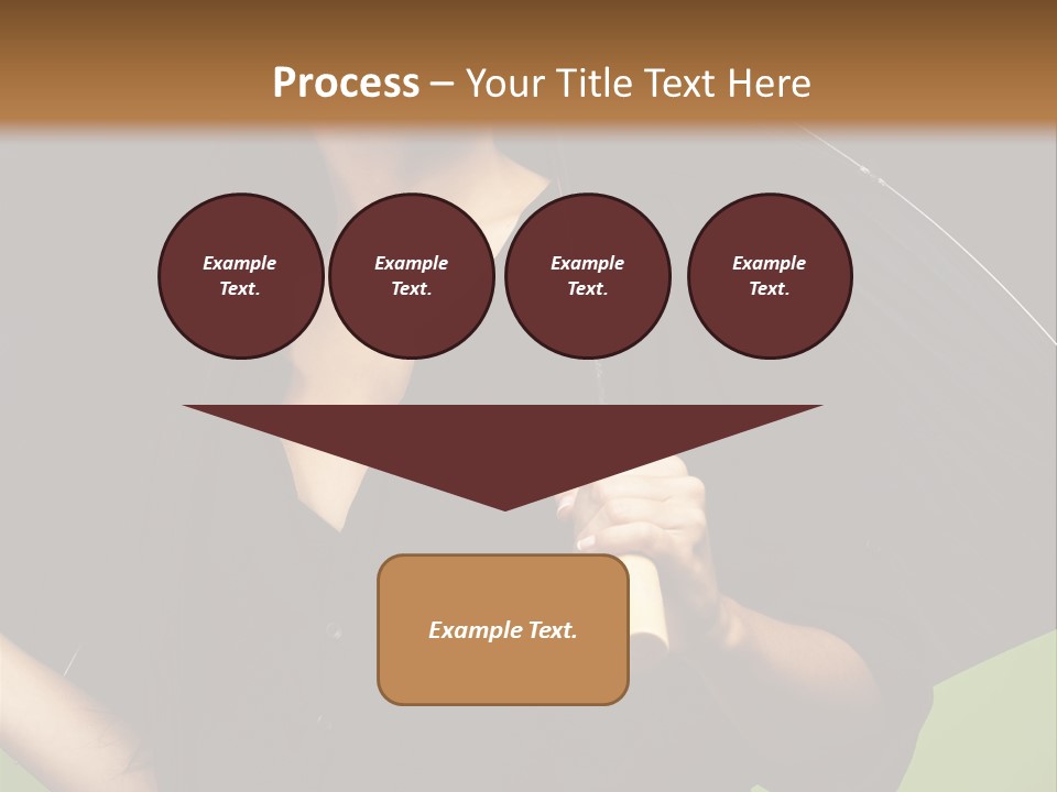 Model Attractive Portrait PowerPoint Template