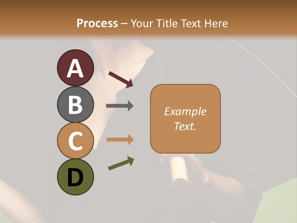 Model Attractive Portrait PowerPoint Template