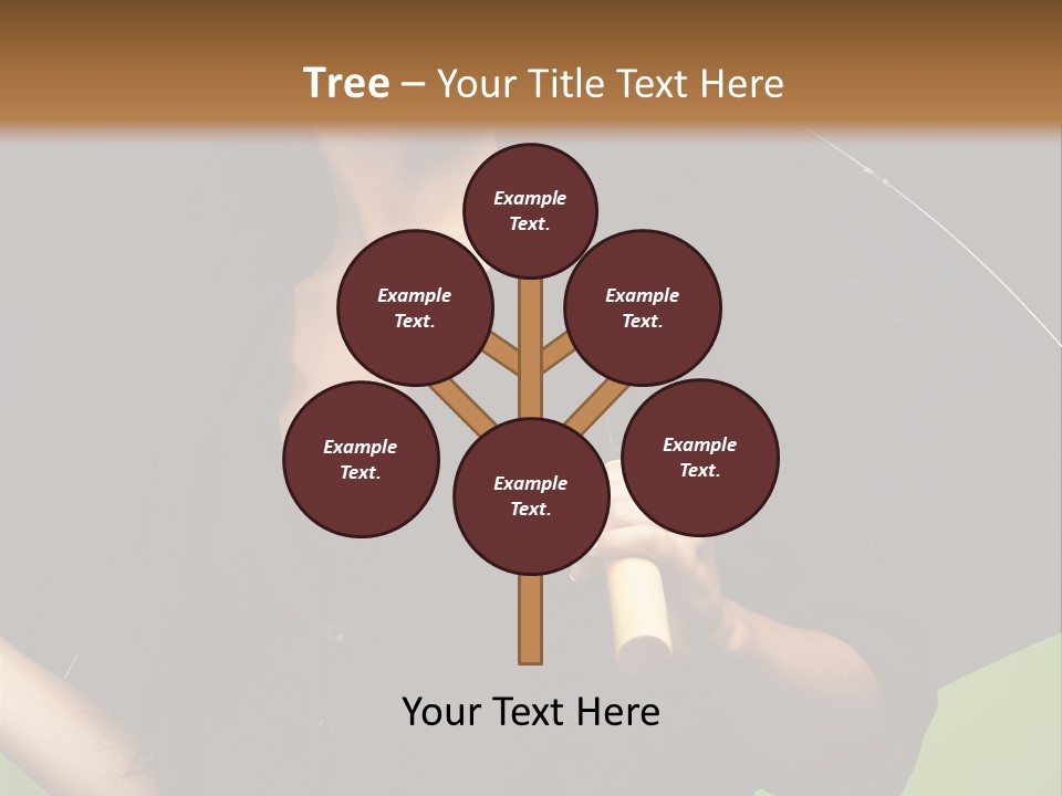 Model Attractive Portrait PowerPoint Template