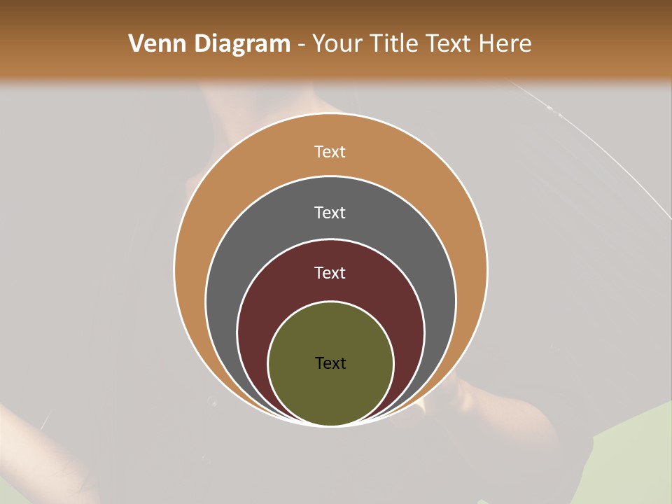 Model Attractive Portrait PowerPoint Template