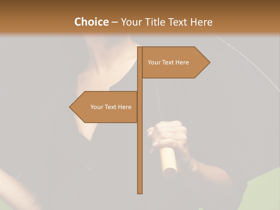 Model Attractive Portrait PowerPoint Template