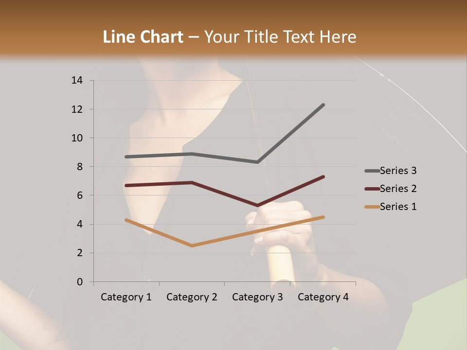 Model Attractive Portrait PowerPoint Template