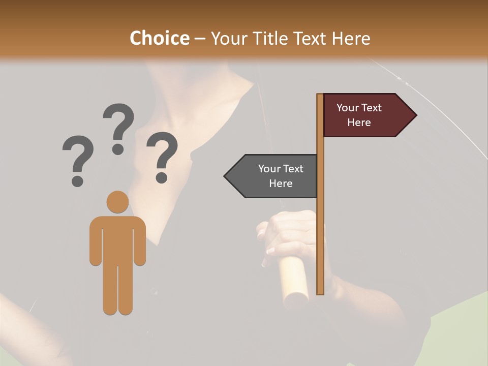 Model Attractive Portrait PowerPoint Template