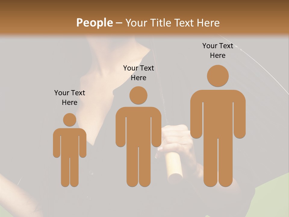 Model Attractive Portrait PowerPoint Template