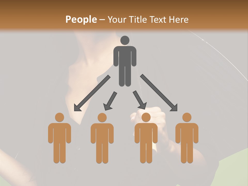 Model Attractive Portrait PowerPoint Template