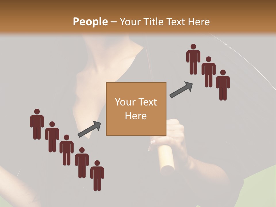 Model Attractive Portrait PowerPoint Template