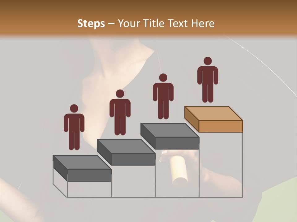 Model Attractive Portrait PowerPoint Template