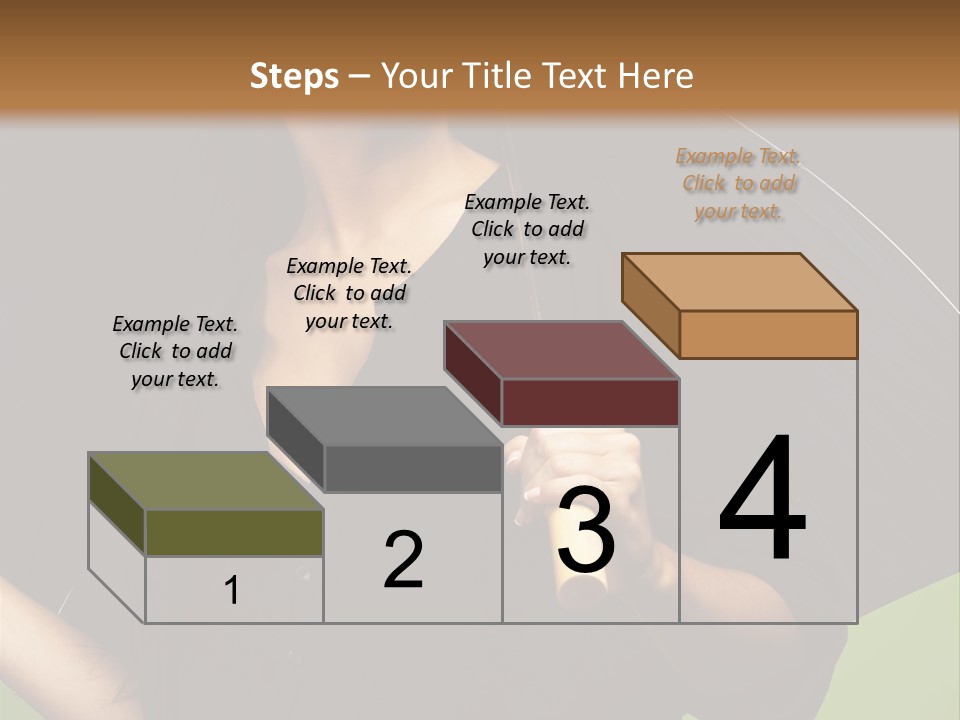 Model Attractive Portrait PowerPoint Template