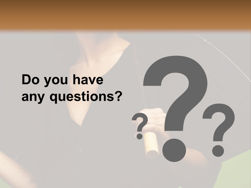 Model Attractive Portrait PowerPoint Template