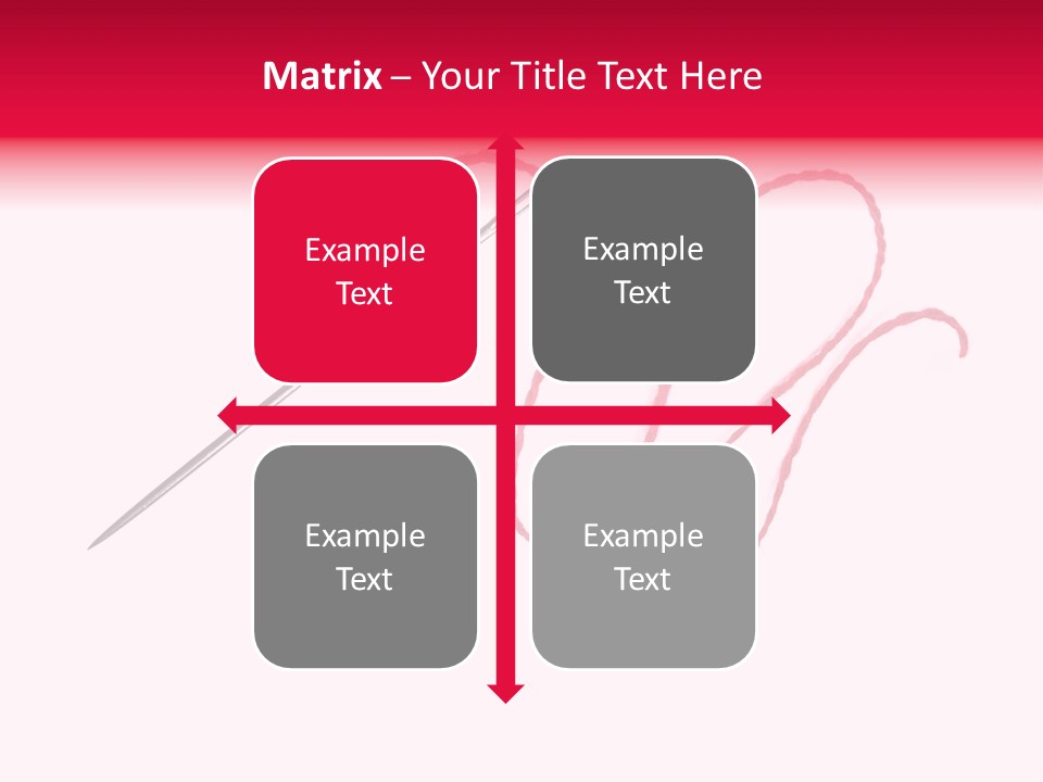 Sew Grunge Purple PowerPoint Template