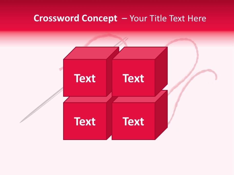 Sew Grunge Purple PowerPoint Template