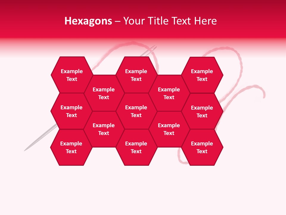 Sew Grunge Purple PowerPoint Template