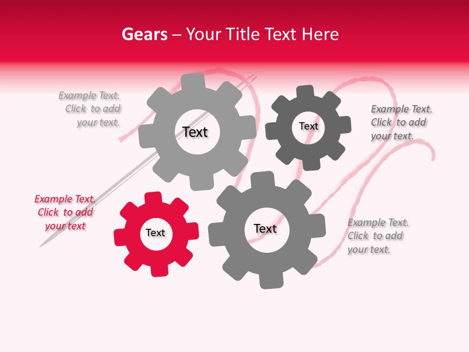 Sew Grunge Purple PowerPoint Template