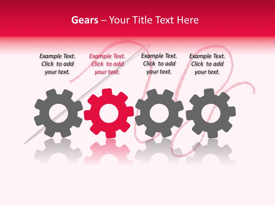 Sew Grunge Purple PowerPoint Template