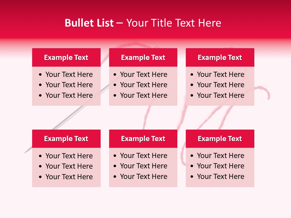 Sew Grunge Purple PowerPoint Template