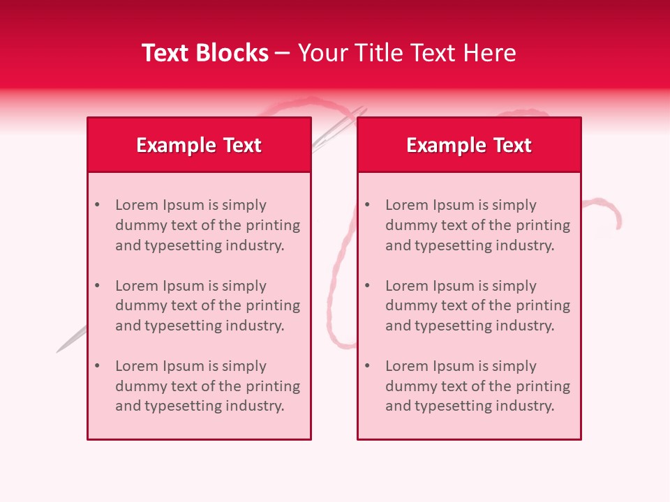 Sew Grunge Purple PowerPoint Template