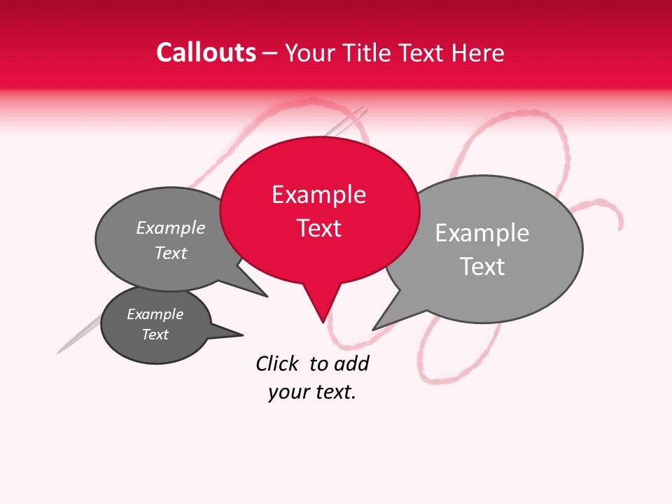 Sew Grunge Purple PowerPoint Template