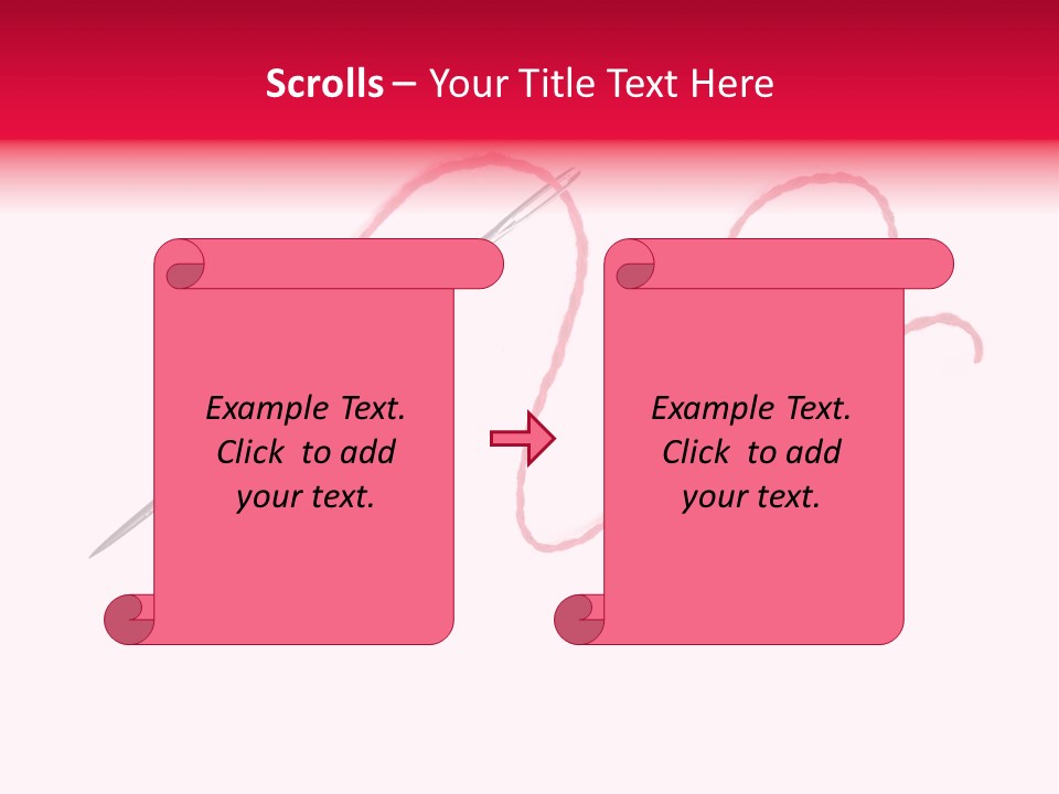 Sew Grunge Purple PowerPoint Template