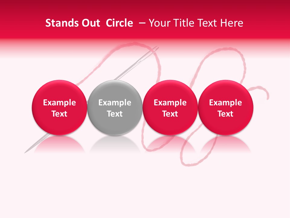 Sew Grunge Purple PowerPoint Template