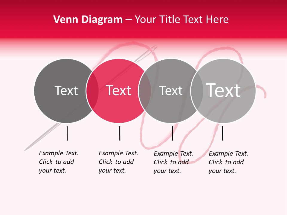 Sew Grunge Purple PowerPoint Template