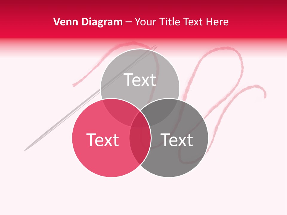 Sew Grunge Purple PowerPoint Template