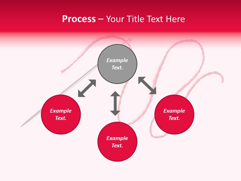 Sew Grunge Purple PowerPoint Template