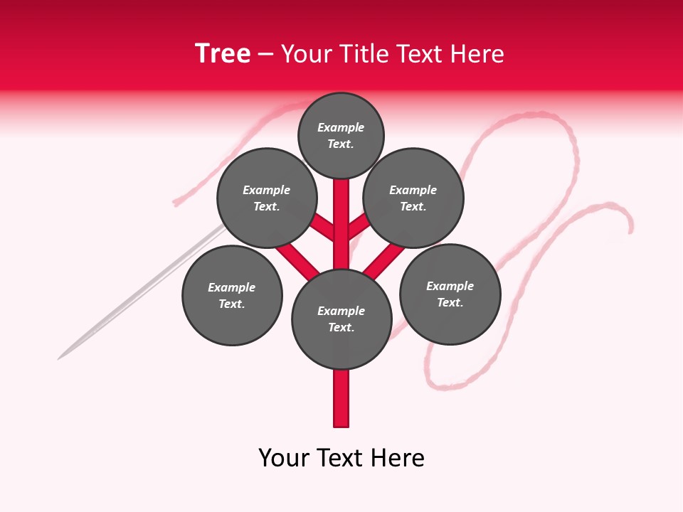 Sew Grunge Purple PowerPoint Template