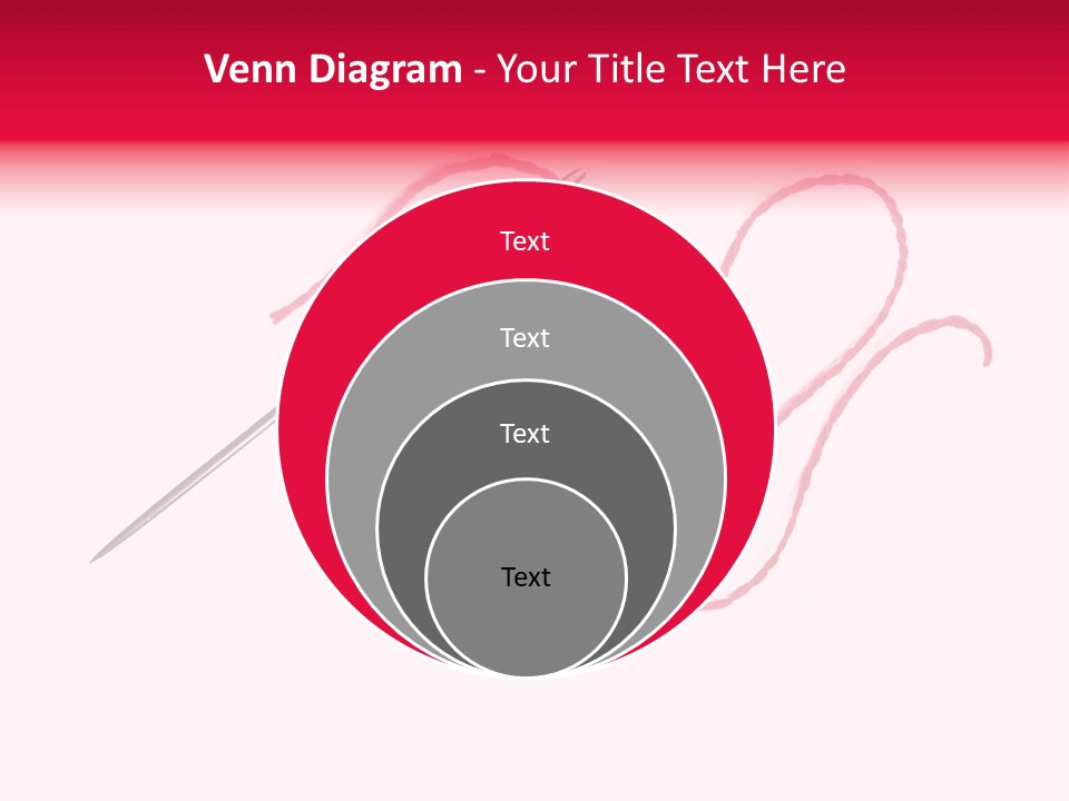 Sew Grunge Purple PowerPoint Template