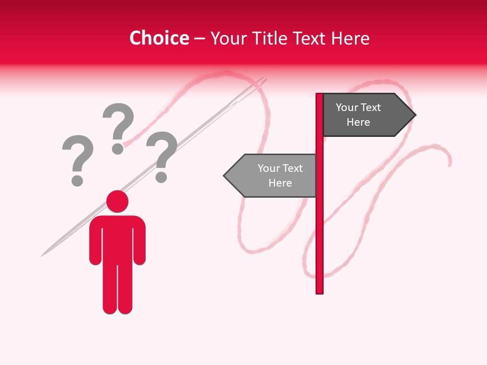 Sew Grunge Purple PowerPoint Template