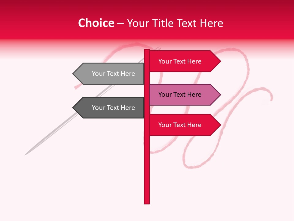 Sew Grunge Purple PowerPoint Template
