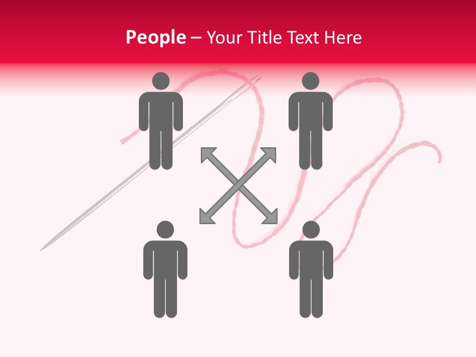 Sew Grunge Purple PowerPoint Template