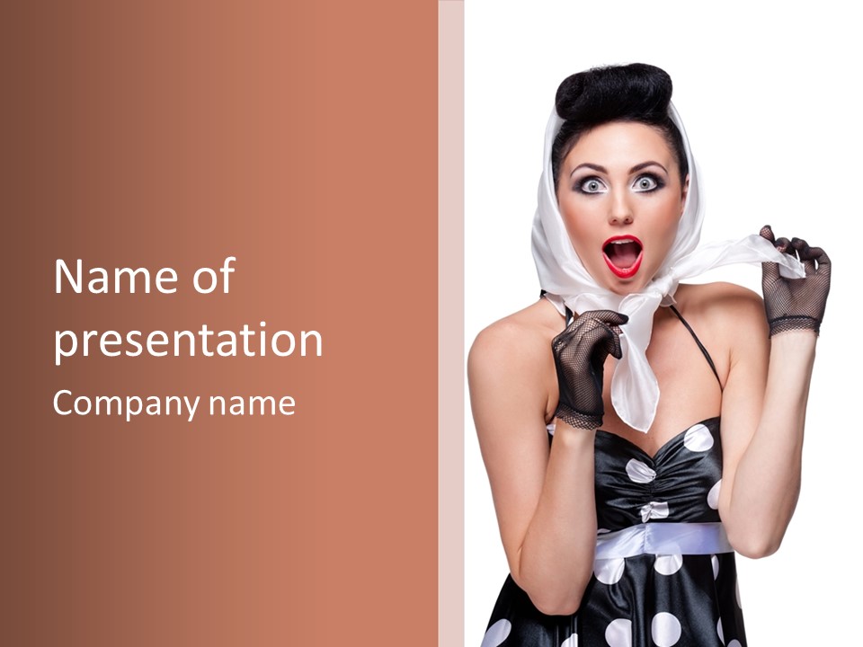 Girl S Happy PowerPoint Template