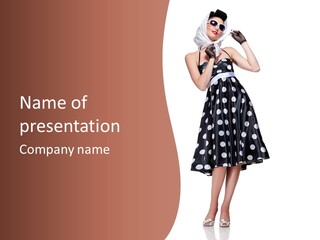 Fashion Polka Elegant PowerPoint Template