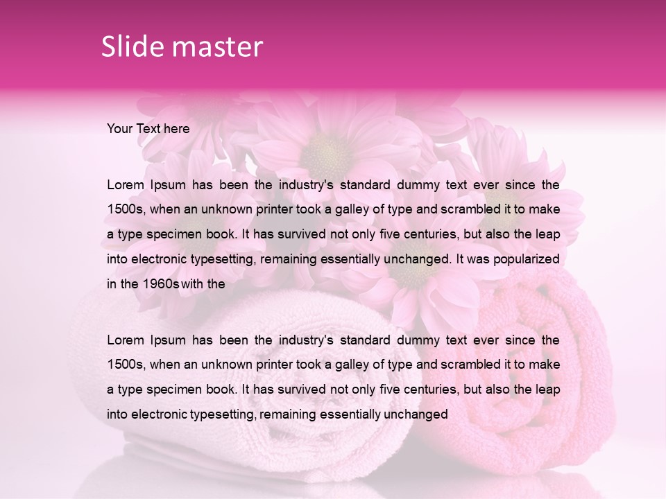 Bathroom Bath Tranquil PowerPoint Template