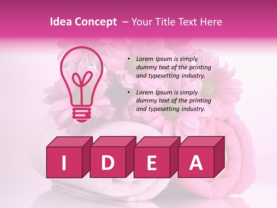 Bathroom Bath Tranquil PowerPoint Template